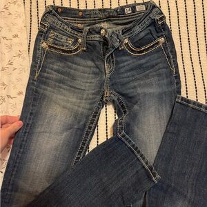 Miss me Silver Jeans Women's Dark Blue Skinny Jeans